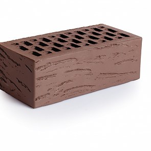 Кирпич облицовочный керамический Шоколад Антик утолщенный | 250x120x88 | МАГМА